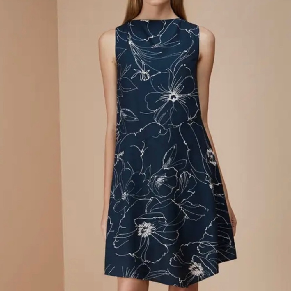 'Heat Wave' Floral Print A-Line Dress